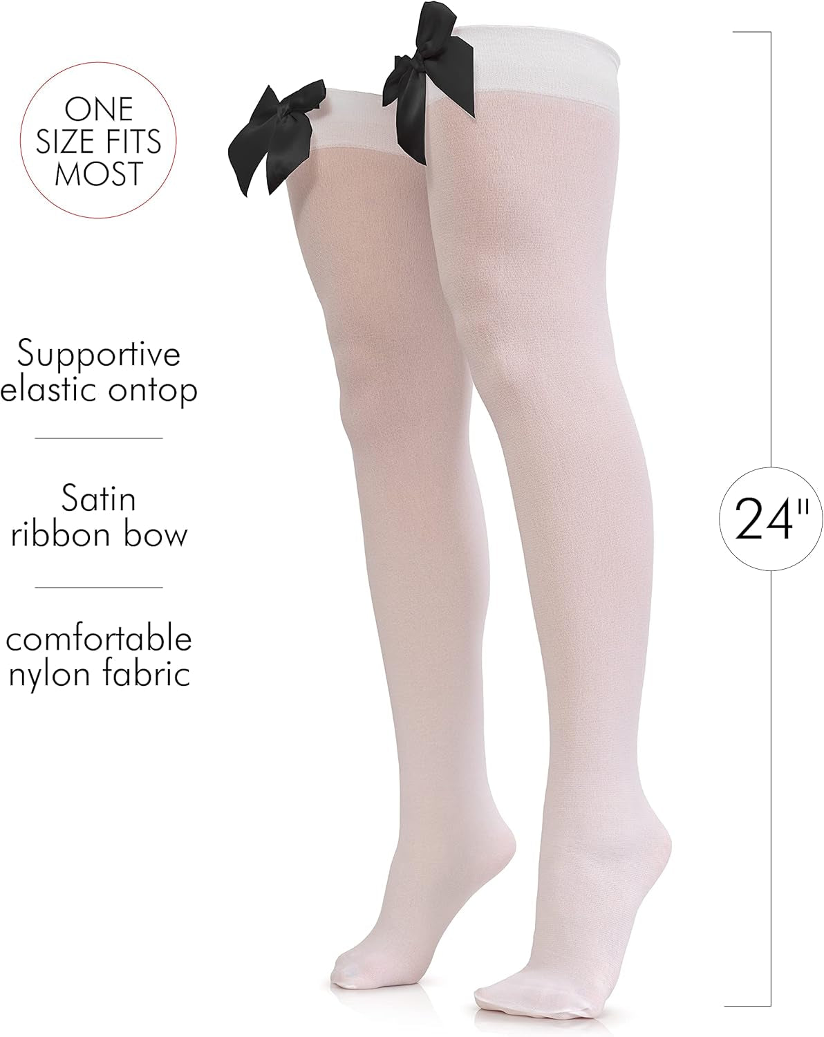 Bow Accent Thigh High