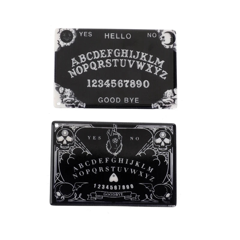 5 Pcs Divination Magic Ouija Planchette Charms Gothic Jewlery Findings for Keychain Necklace Diy Making