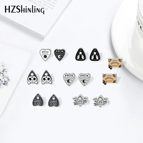 2021 Heat Acrylic Ouija Planchette Cartoon Stud Earrings Resin Epoxy Earrings Jewelry