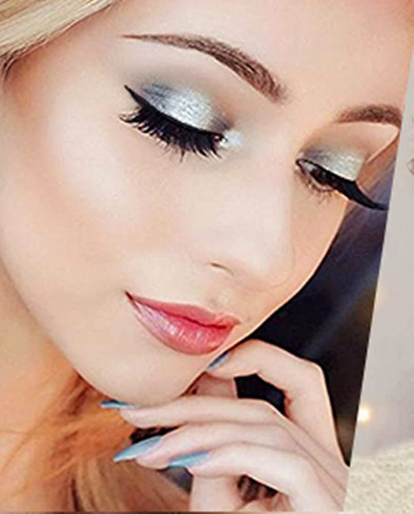 Black Grey Silver Smoky Eyeshadow Palette,9 Colors Matte&Shimmer Eye Makeup Palette,Goth Eye Shadow Pallets for Women,Waterproof Cool Eye Shadow Palette Makeup with Prism Mirror