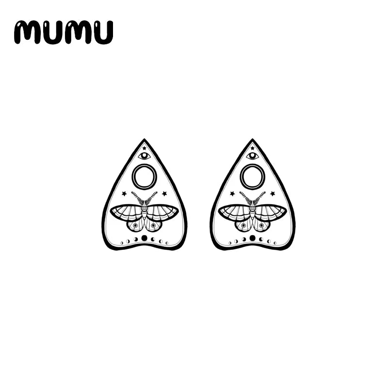 2021 New Ouija Board Stud Earring Epoxy Jewelry Resin Acrylic Earrings Handmade Gifts Men