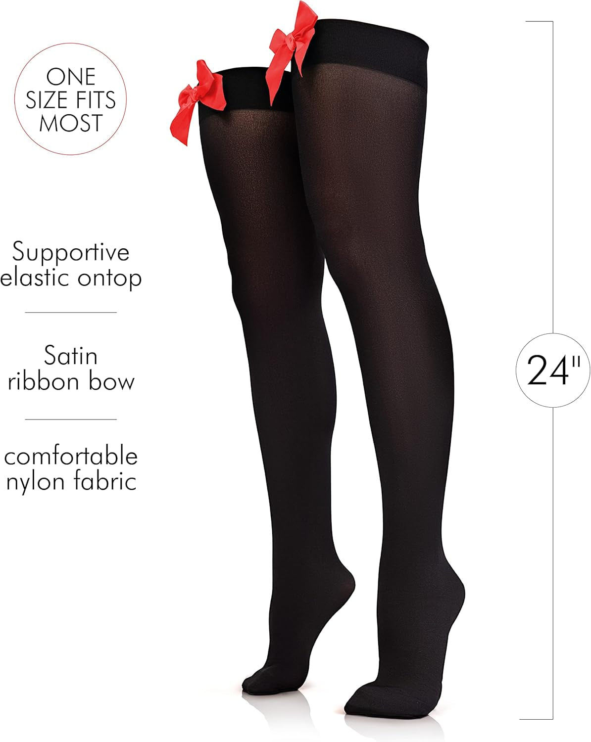 Bow Accent Thigh High