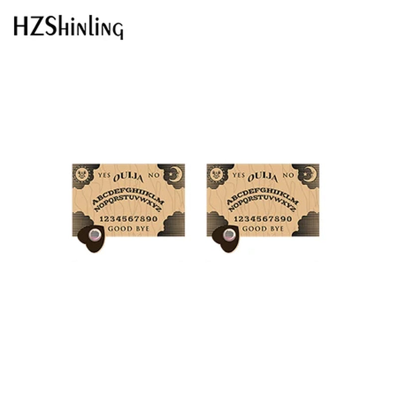 2021 Heat Acrylic Ouija Planchette Cartoon Stud Earrings Resin Epoxy Earrings Jewelry