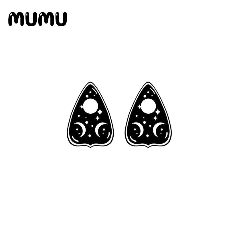 2021 New Ouija Board Stud Earring Epoxy Jewelry Resin Acrylic Earrings Handmade Gifts Men