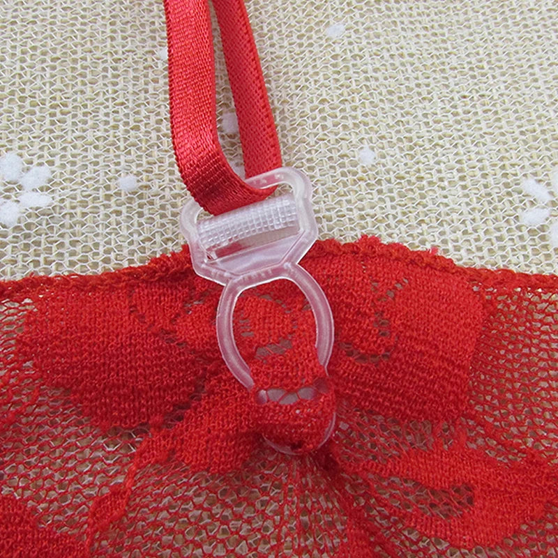 Women'S Sexy Lingerie Lace Garters Suspenders Goth Harness Belt Thigh Garter for Stocking Sheer Pink Ladies Intimates 4 Colors