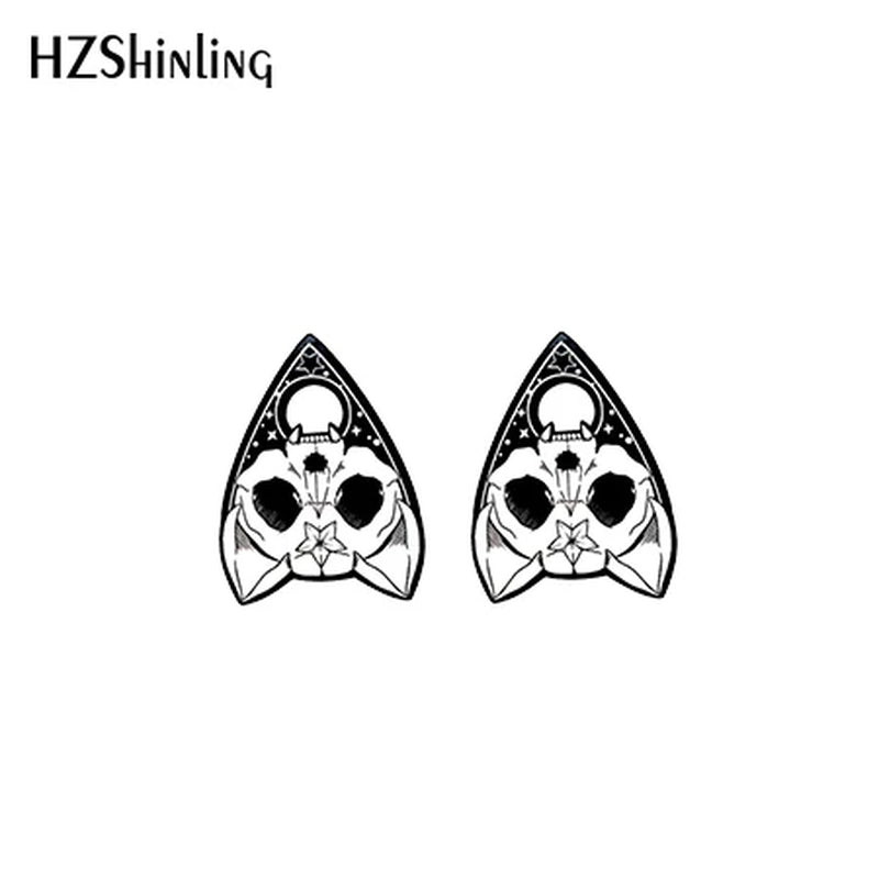 2021 Heat Acrylic Ouija Planchette Cartoon Stud Earrings Resin Epoxy Earrings Jewelry