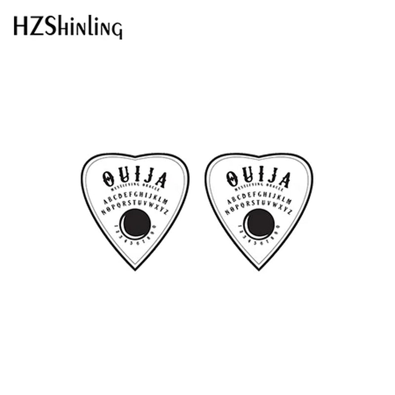 2021 Heat Acrylic Ouija Planchette Cartoon Stud Earrings Resin Epoxy Earrings Jewelry