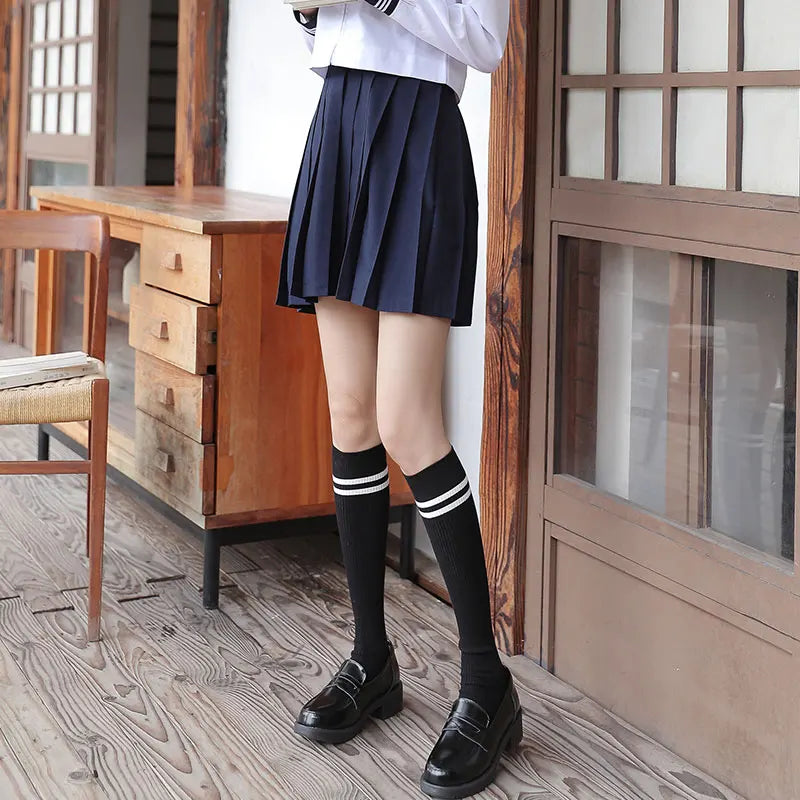 Harajuku Dark Magic Star Moon Knee Socks Women Girl Gothic Punk Streetwear Mall Goth JK School Casual Retro Ouija Board Long