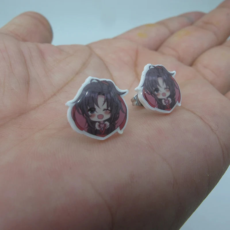 2021 Heat Acrylic Ouija Planchette Cartoon Stud Earrings Resin Epoxy Earrings Jewelry
