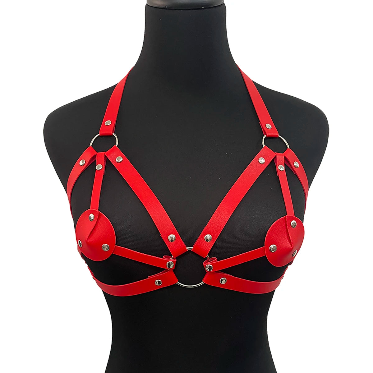 PU Leather Harness Lingerie Belt for Women, Chest Harness, Corset Suspenders, Punk Goth Bra, Sexy Clothing, Sex Accessories